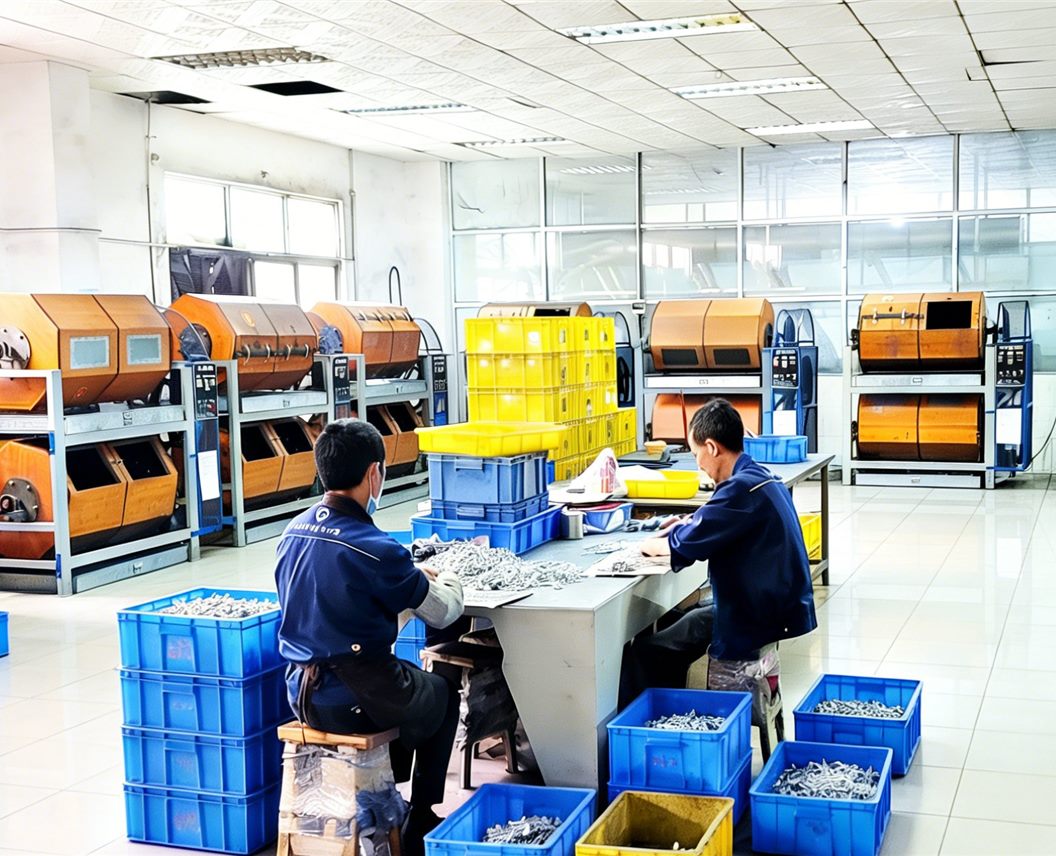 Polishing and grinding production line