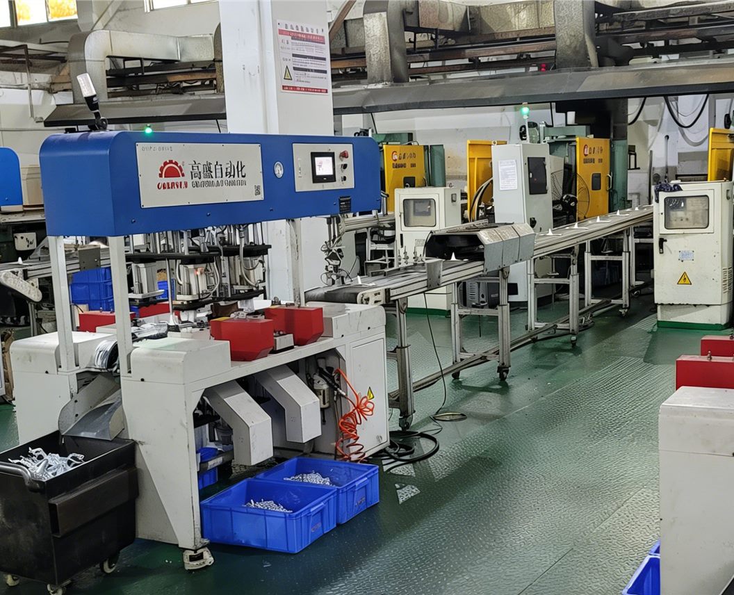 Automated metal hardware production line