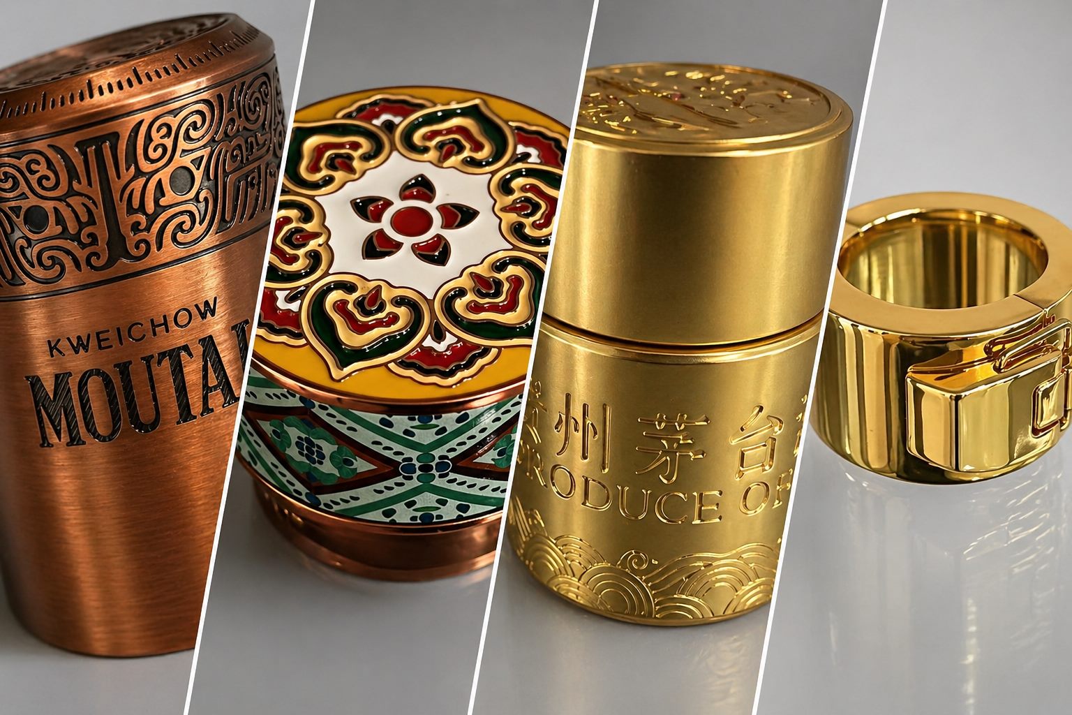 Custom metal bottle caps and closures