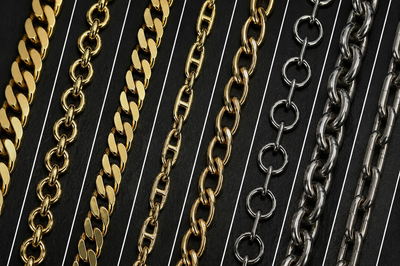 Custom decorative metal chains