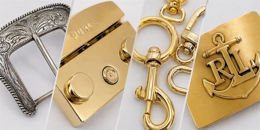 Custom bag locks, buckles and metal hardware
