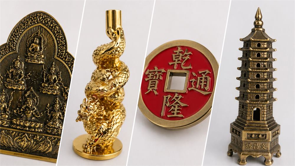 Brass cast craft and gift components