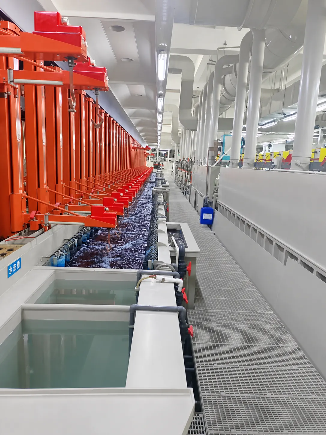 Clean automated electroplating production line